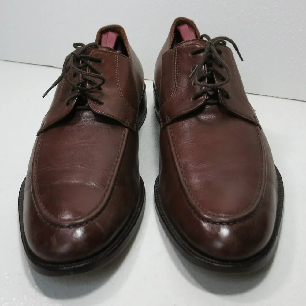 Bostonian Oil Tanned Leather Dress Men's Shoes Formal Footwear Italy Sz 9.5 W